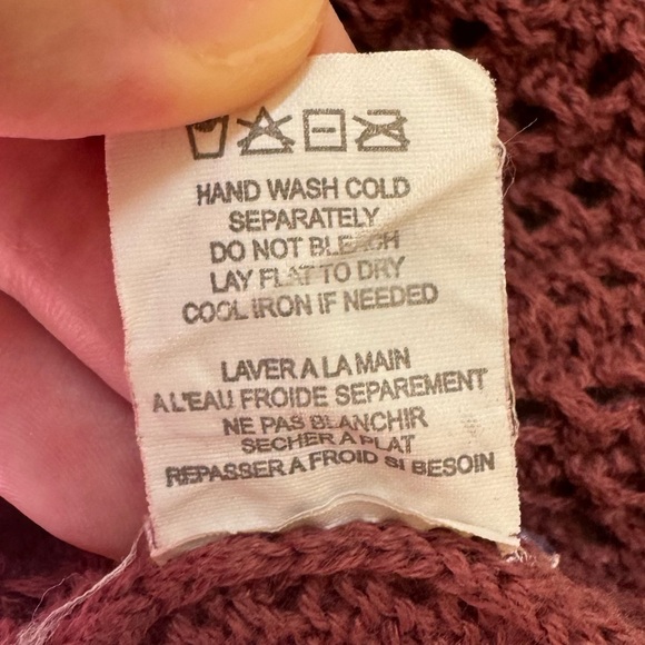 Element top women large cotton blend long sleeve open front cardigan sweater - Picture 7 of 10